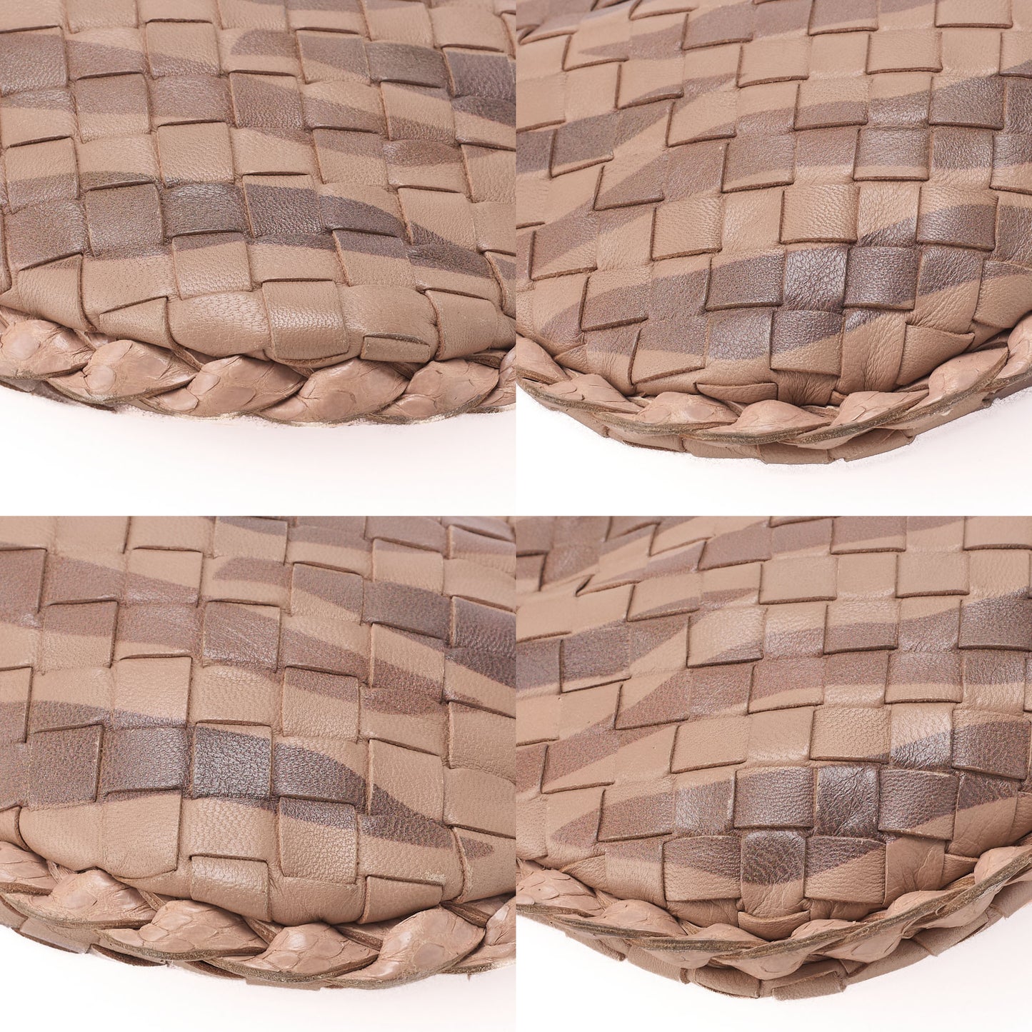 BOTTEGA VENETA Handbag Intrecciato Lambskin Mini Brown Women's Bag