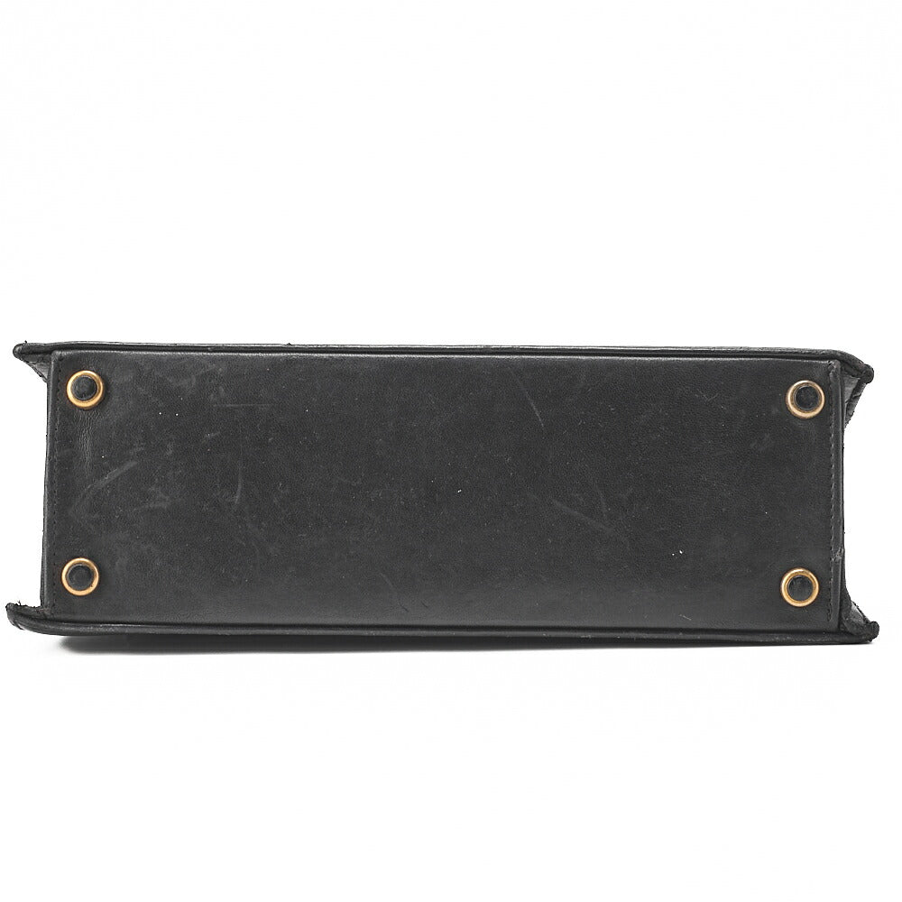 CHANEL Chain Shoulder Bag Matelassé 2.55 Turnlock Black Lambskin Gold-Tone Hardware, Pre-Owned