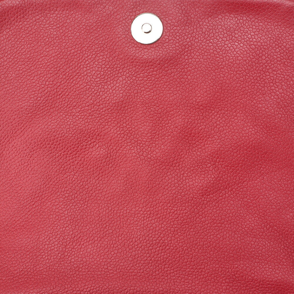 CHANEL Matelassé Coco Mark Chain Shoulder Bag Caviar Skin Red Silver-Tone Hardware, Pre-Owned