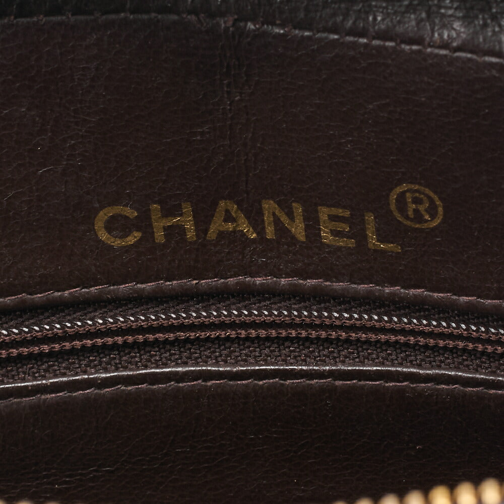 CHANEL One Shoulder Bag Matelassé Coco Mark Fringe Brown Gold-Tone Hardware, Pre-Owned
