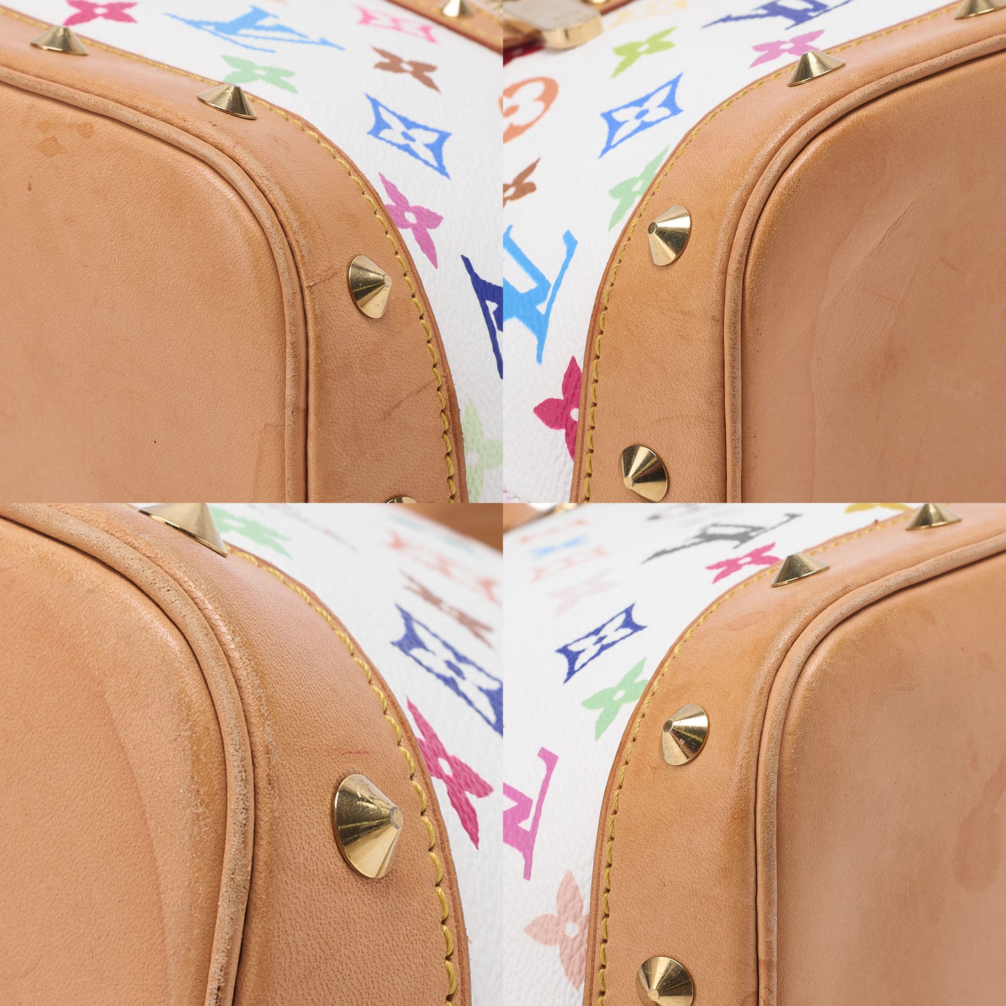 LOUIS VUITTON Louis Vuitton Monogram Multicolor ALMA PM M92647 Handbag Gold-Tone Hardware, Pre-Owned