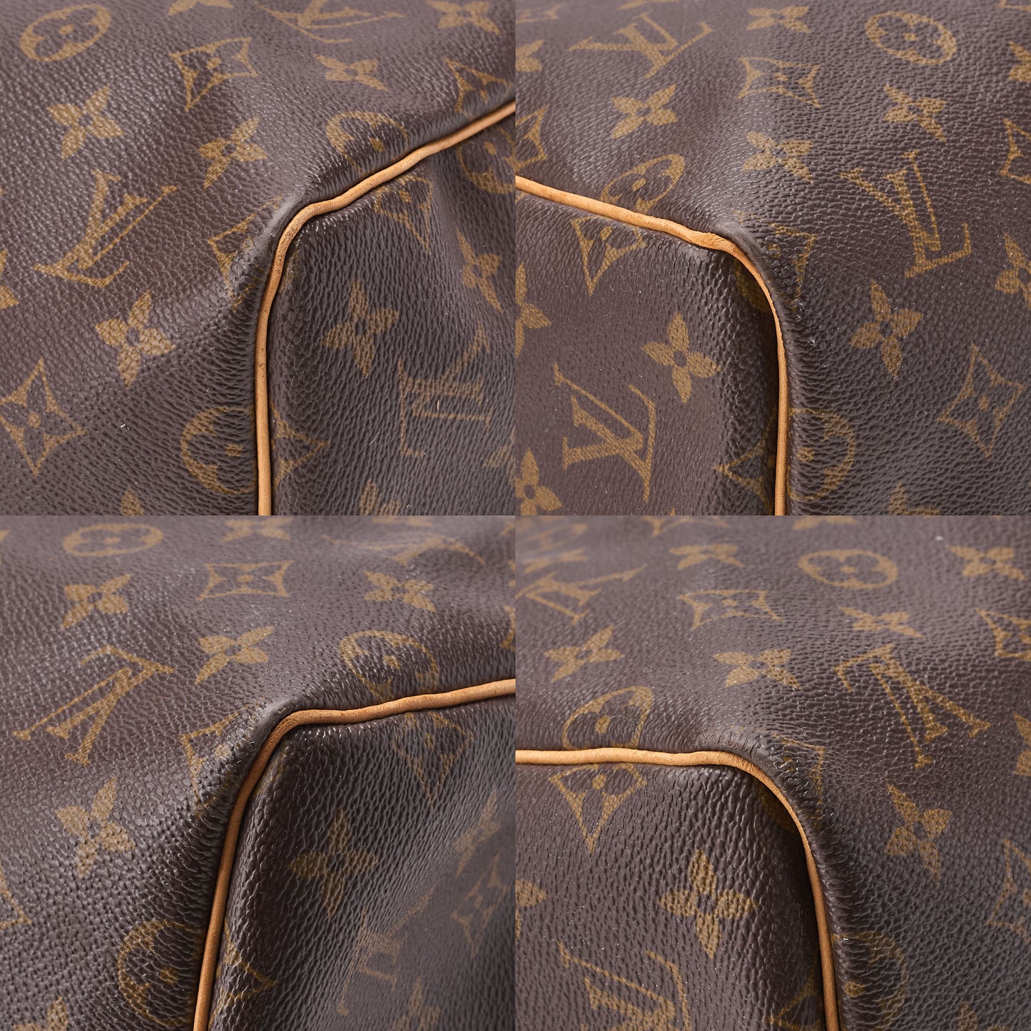 LOUIS VUITTON Louis Vuitton Monogram Keepol bandouliere 55 Boston Bag Brown Gold-Tone Hardware, Pre-Owned
