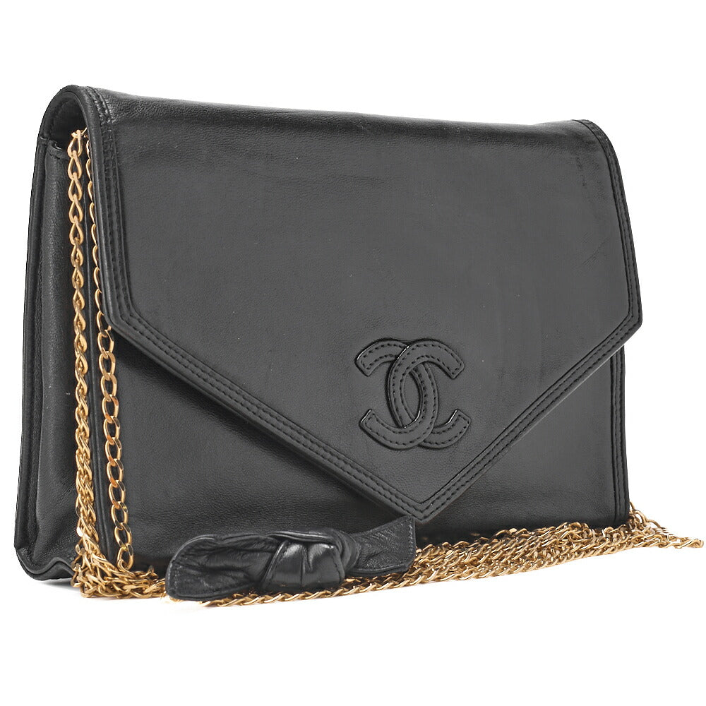 CHANEL Coco Mark V Flap Push Lock 6-Strand Chain Shoulder Black Gold-Tone Hardware, Pre-Owned