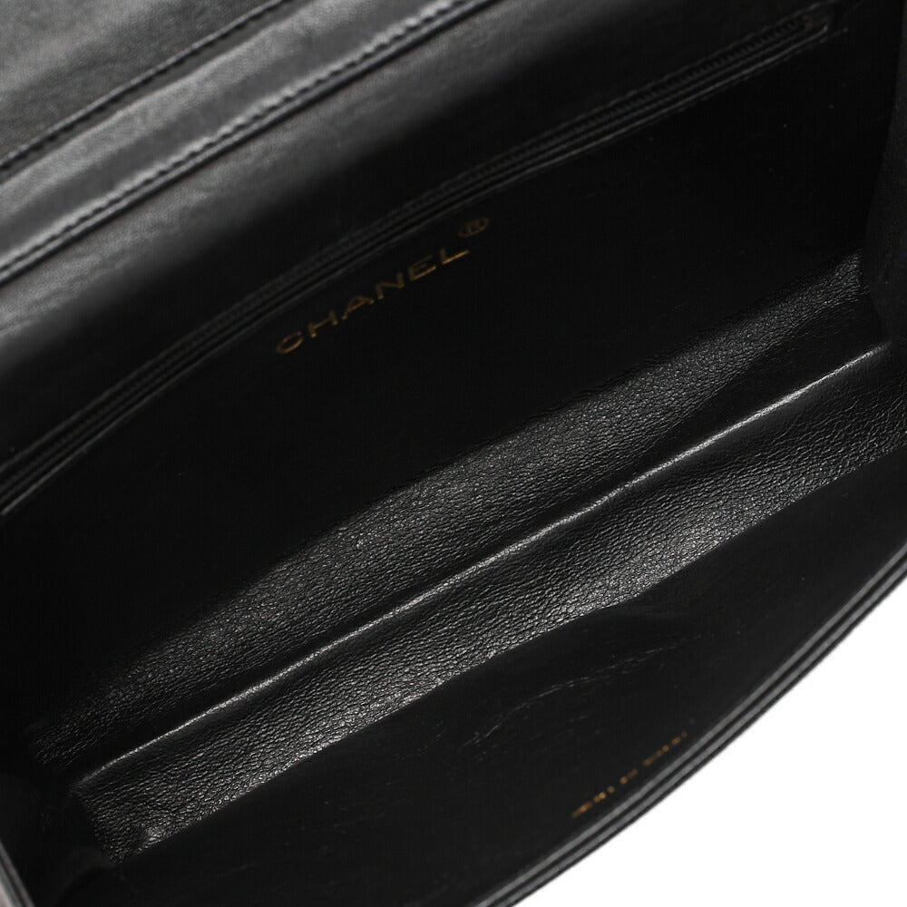 CHANEL Coco Mark V Flap Push Lock 6-Strand Chain Shoulder Black Gold-Tone Hardware, Pre-Owned