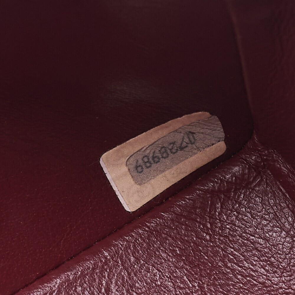 CHANEL Chain Shoulder Bag Matlasse Lambskin Rheinstone Pushlock Black Gold-Tone Hardware, Pre-Owned