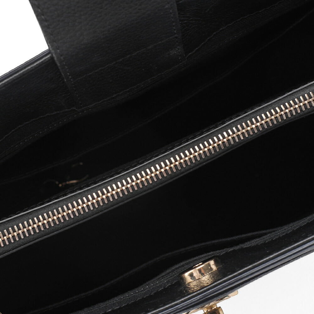 CHANEL Shoulder Bag Tote Bag Neo Executive Caviar Skin Black x Navy Gold-Tone Hardware, Pre-Owned