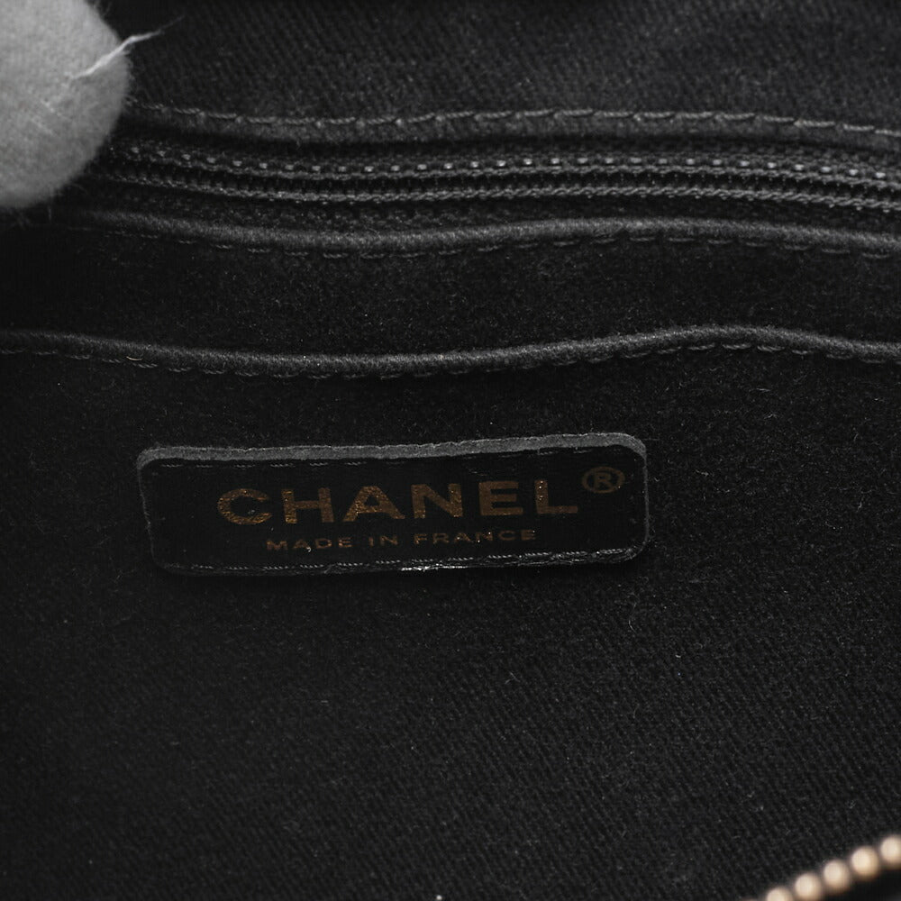 CHANEL Shoulder Bag Tote Bag Neo Executive Caviar Skin Black x Navy Gold-Tone Hardware, Pre-Owned
