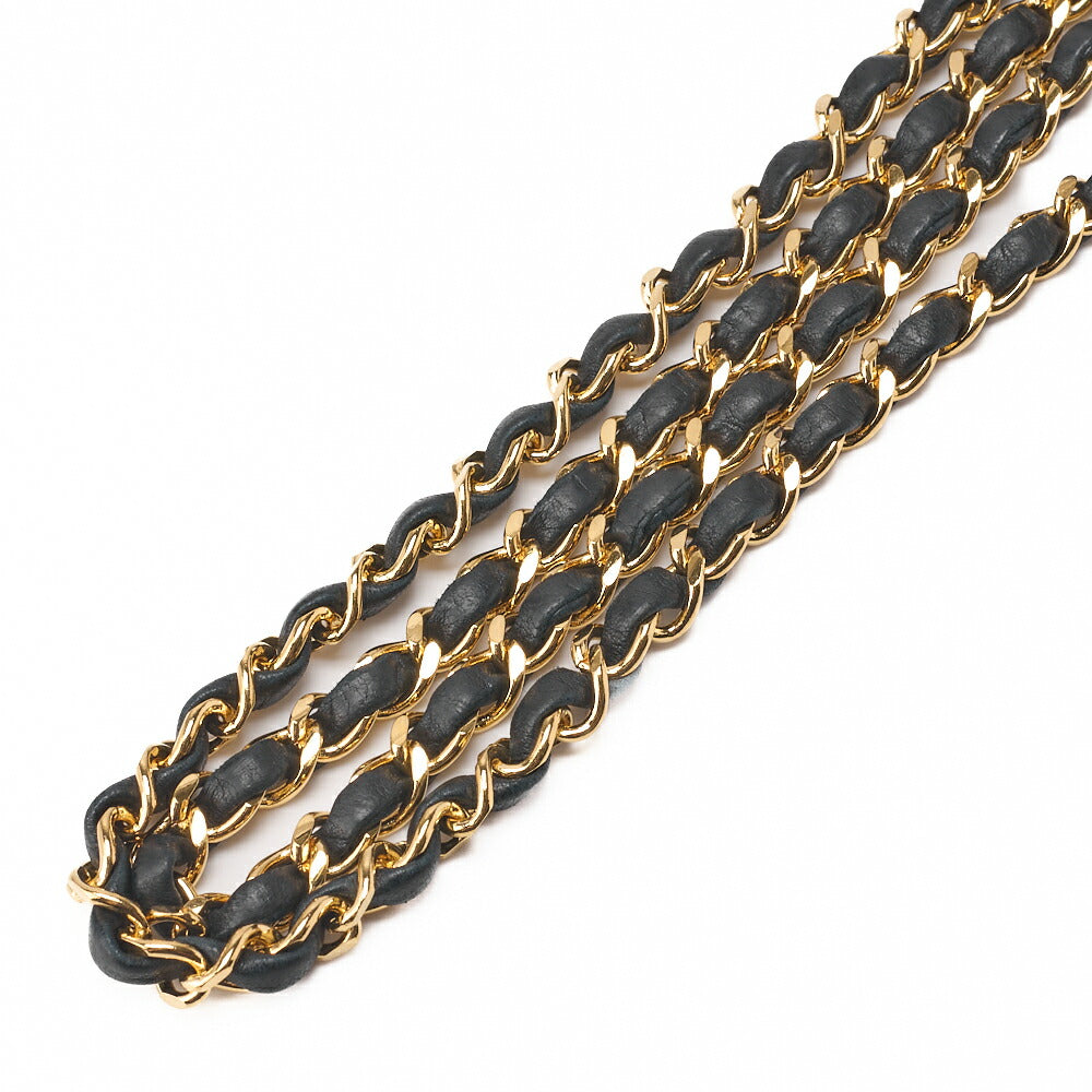 CHANEL Chain Shoulder Bag Mini Matelasse 18cm Lambskin Black Single Flap Turnlock Gold-Tone Hardware, Pre-Owned
