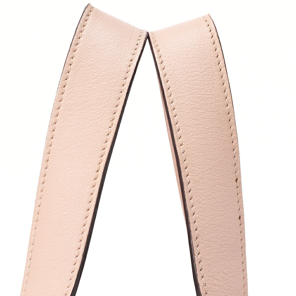 HERMES Picotan Lock MM handbag Tryon Clemence x Swift Rouge Tomato x Rose Eglantine Silver-Tone Hardware, Pre-Owned