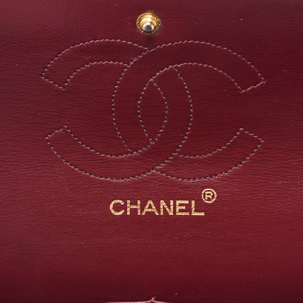 CHANEL Matelasse Turnlock Straight Flap Chain Shoulder Lambskin Black Gold-Tone Hardware, Pre-Owned
