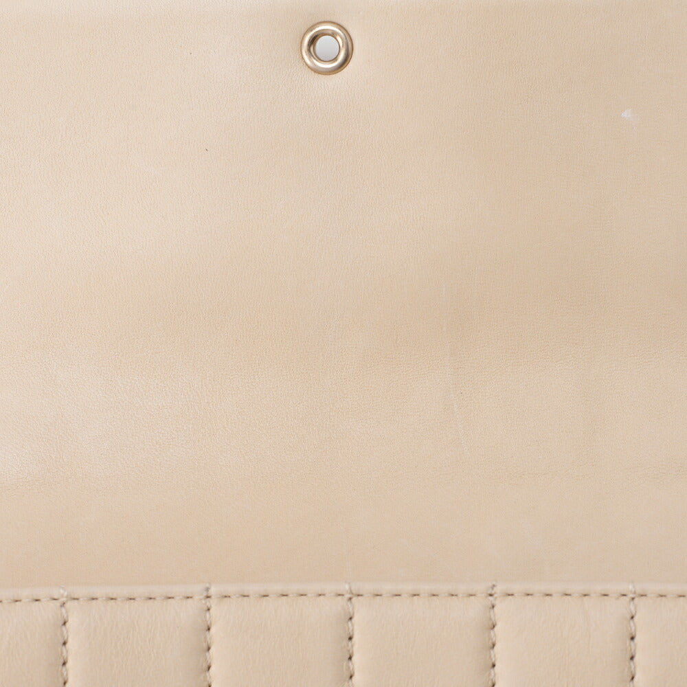 CHANEL Chanel Chocolate Bar Push Lock Lion Coco Chain Shoulder Lambskin Beige Gold-Tone Hardware, Pre-Owned