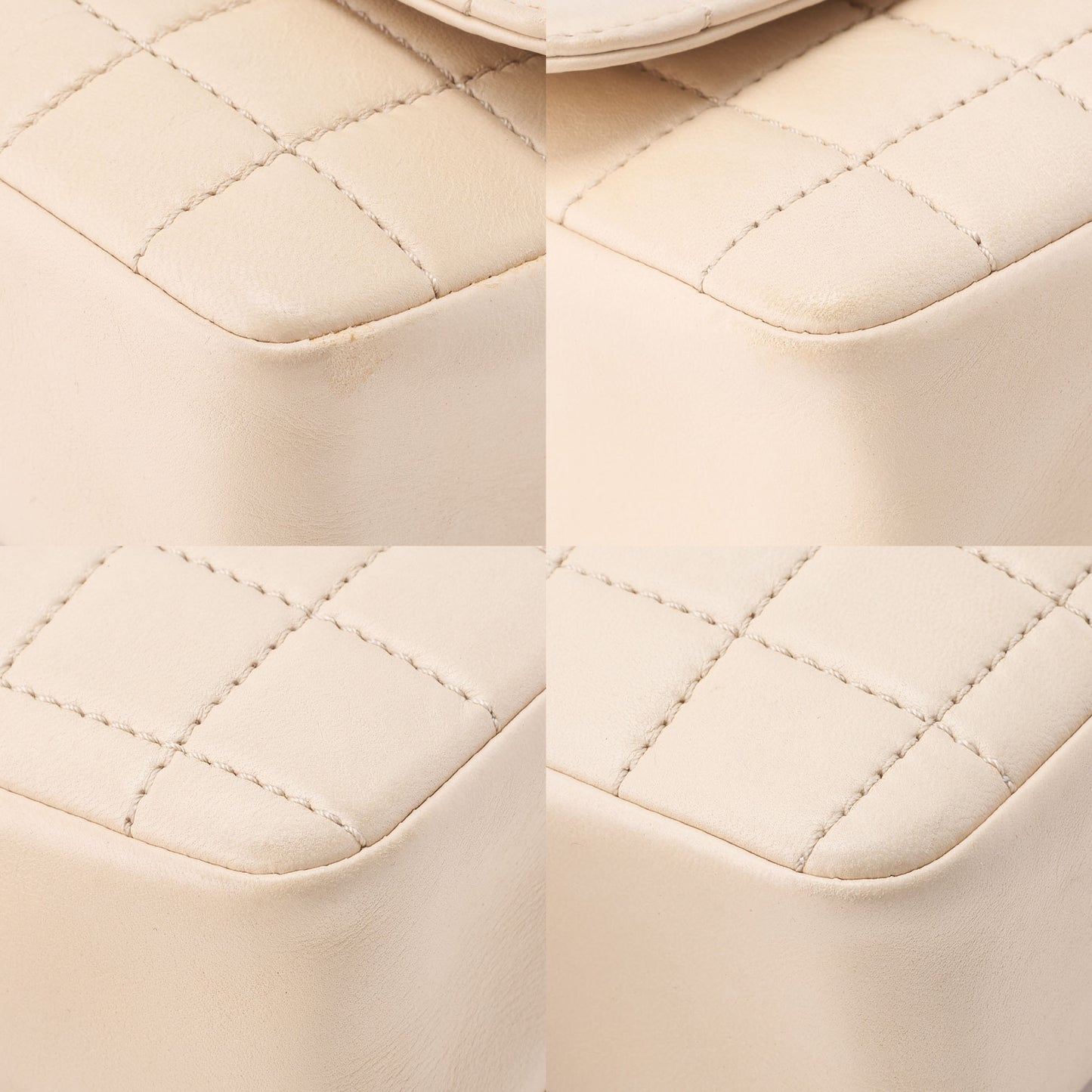CHANEL Chanel Chocolate Bar Push Lock Lion Coco Chain Shoulder Lambskin Beige Gold-Tone Hardware, Pre-Owned