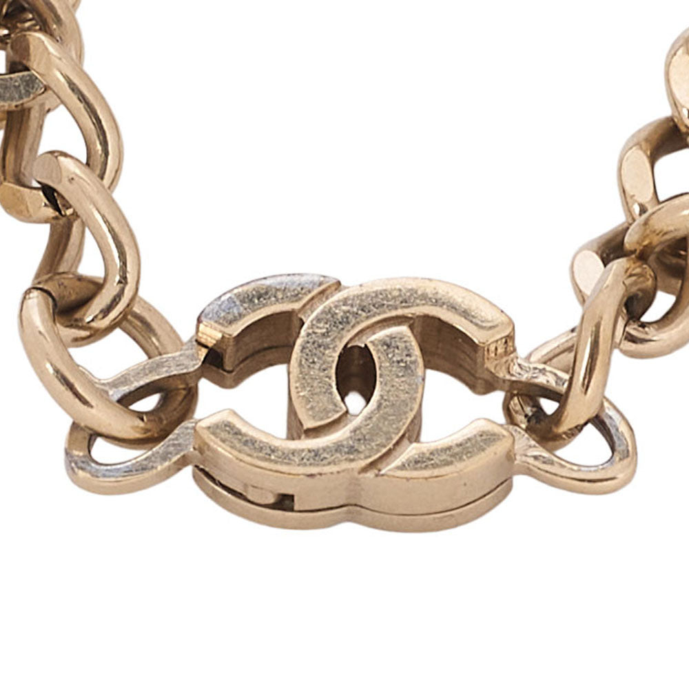 CHANEL Chanel Icon 05C Bracelet Gold x Black GP Gold-Tone Hardware, Pre-Owned