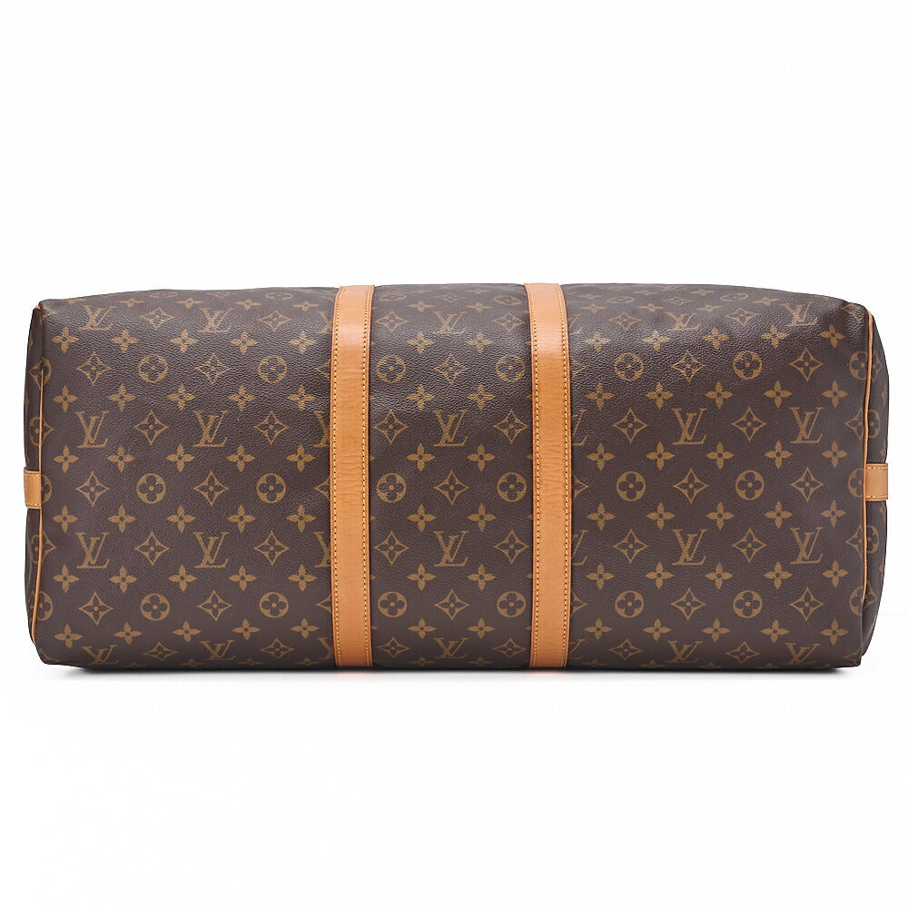 LOUIS VUITTON Louis Vuitton Monogram Keepol Bandouliere 55 Boston Bag Brown Gold-Tone Hardware, Pre-Owned