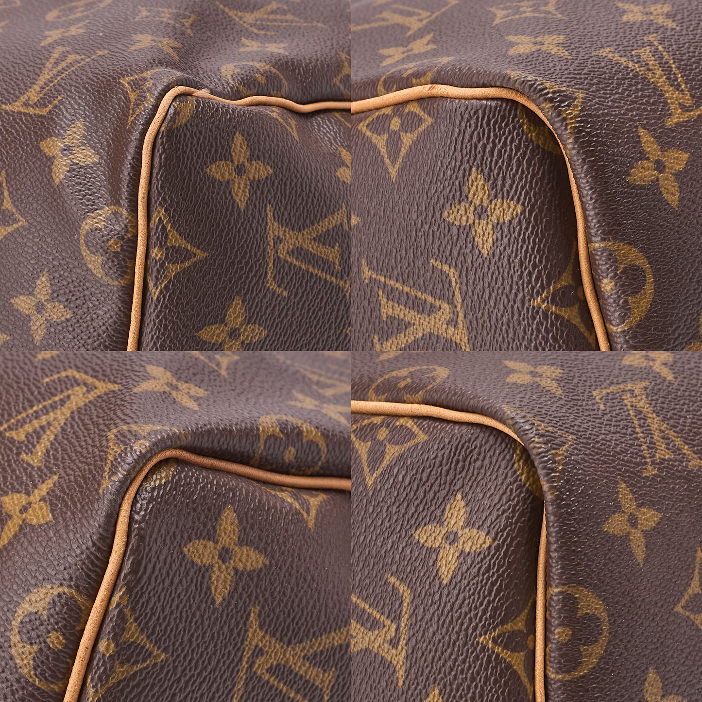LOUIS VUITTON Louis Vuitton Monogram Keepol Bandouliere 55 Boston Bag Brown Gold-Tone Hardware, Pre-Owned