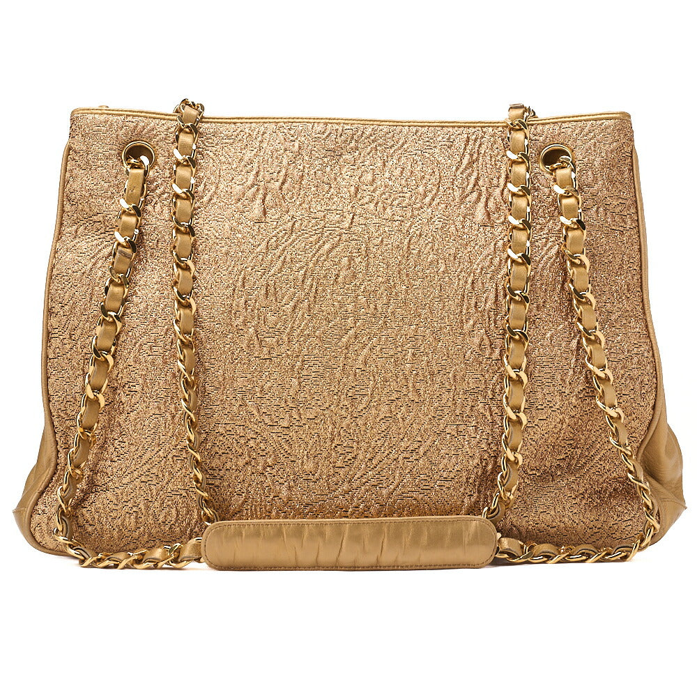 CHANEL Chain Shoulder Bag Matelasse Ball Charm Lace x Lambskin Gold-Tone Hardware, Pre-Owned