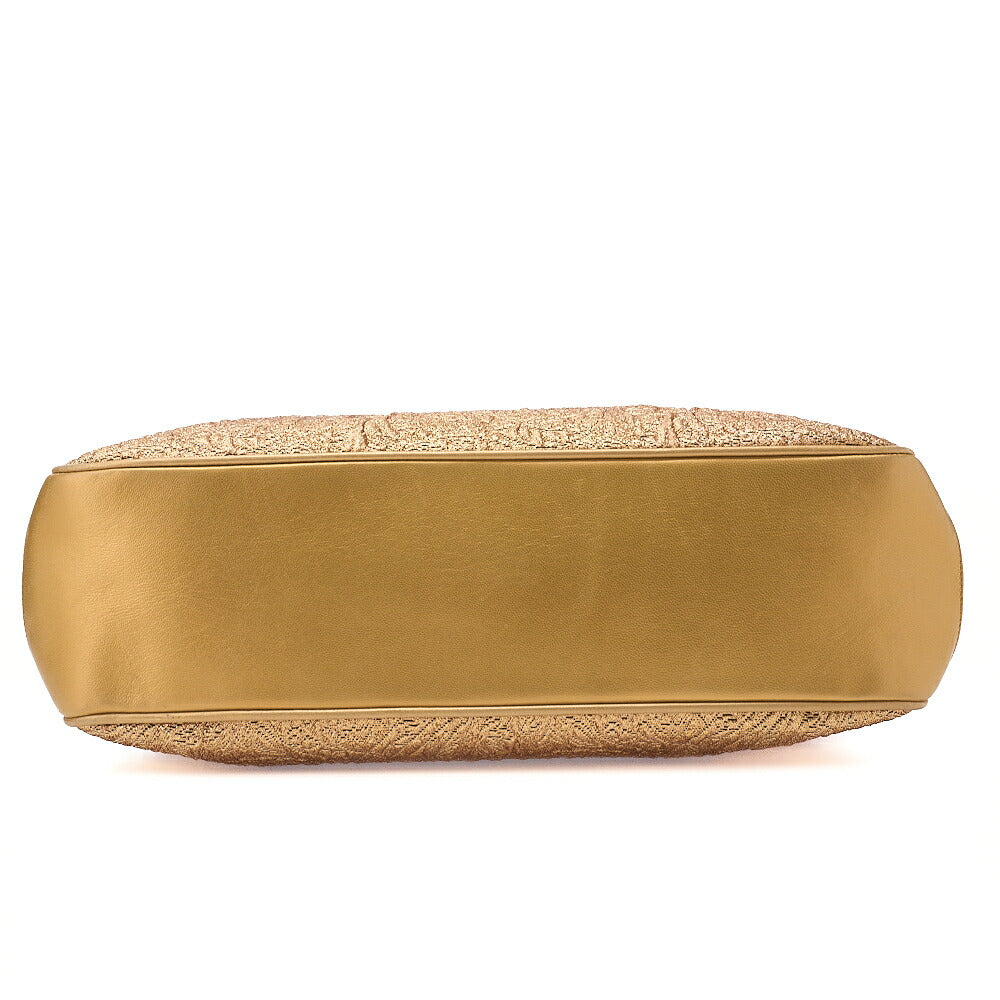 CHANEL Chain Shoulder Bag Matelasse Ball Charm Lace x Lambskin Gold-Tone Hardware, Pre-Owned