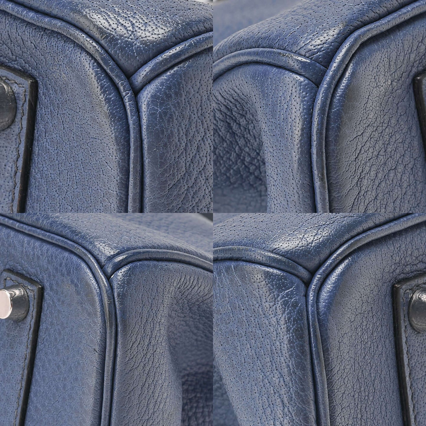 HERMES Birkin 35 Handbag Fjord Bruton Bet Silver-Tone Hardware, Pre-Owned