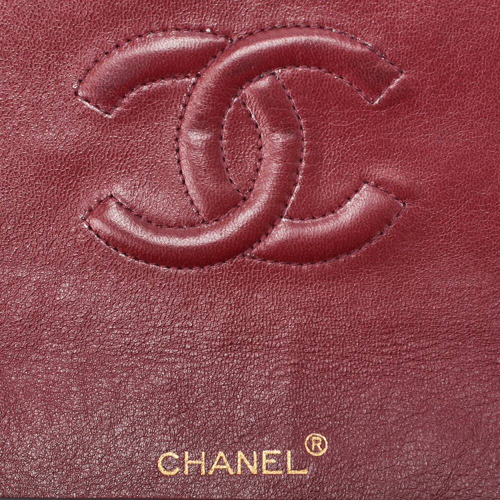 CHANEL Matelasse Turnlock Design Flap Chain Shoulder Bag Lambskin Black Gold-Tone Hardware, Pre-Owned