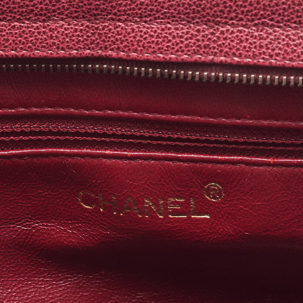 CHANEL Handbag Kelly Shape Caviar Skin Bolt black-Tone Hardware, Pre-Owned