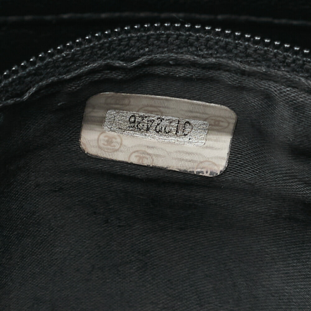 CHANEL Shoulder Bag Triple Coco Lambskin Black Gold-Tone Hardware, Pre-Owned