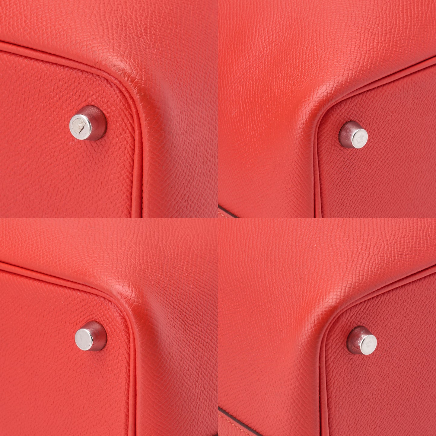 HERMES Picotan Lock PM Handbag Epson Rose Jaipur Silver-Tone Hardware, Pre-Owned