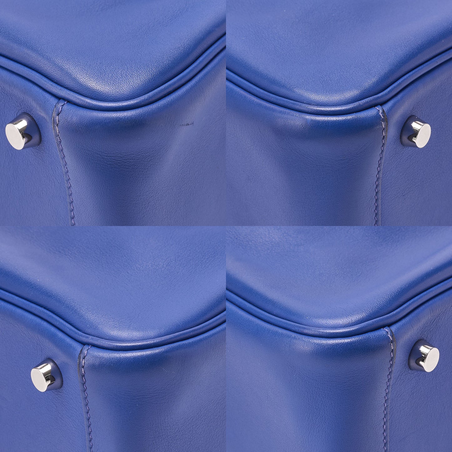 HERMES Shoulder Bag Lindy 26 2way Swift Blue Royale x Bamboo Silver-Tone Hardware, Pre-Owned