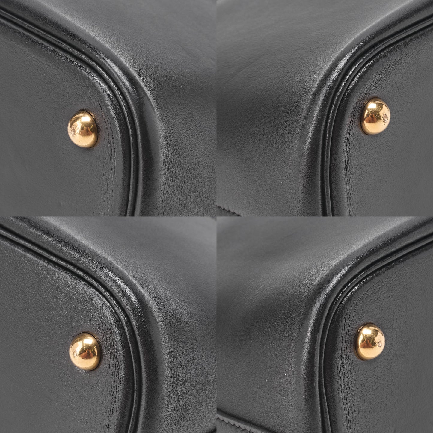 HERMES Boride 31 Handbag Shoulder Bag Gulliver Black Gold-Tone Hardware, Pre-Owned