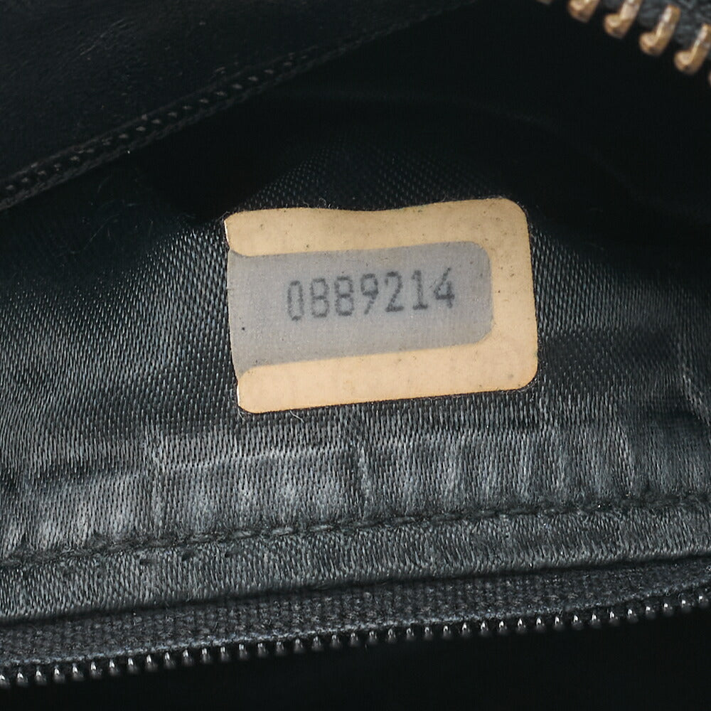 CHANEL Chain Shoulder Matelasse Coco Mark Fringe Lambskin Black Gold-Tone Hardware, Pre-Owned