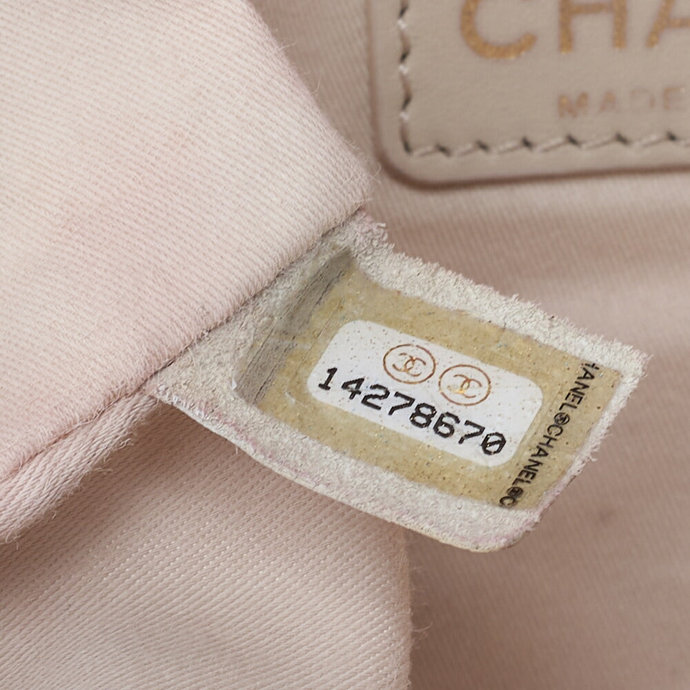 CHANEL Chain Shoulder Bag Matelasse Single Flap Icon Line Lambskin Red Gold-Tone Hardware, Pre-Owned