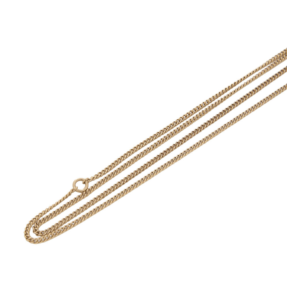 CHANEL Cocomark Icon 12A Necklace GP x Faux Pearl Gold Gold-Tone Hardware, Pre-Owned