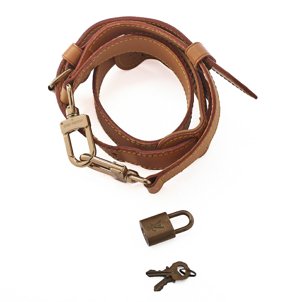 LOUIS VUITTON Louis Vuitton Monogram Keepol Handbag 50 Boston Bag M41416 Brown Gold-Tone Hardware, Pre-Owned