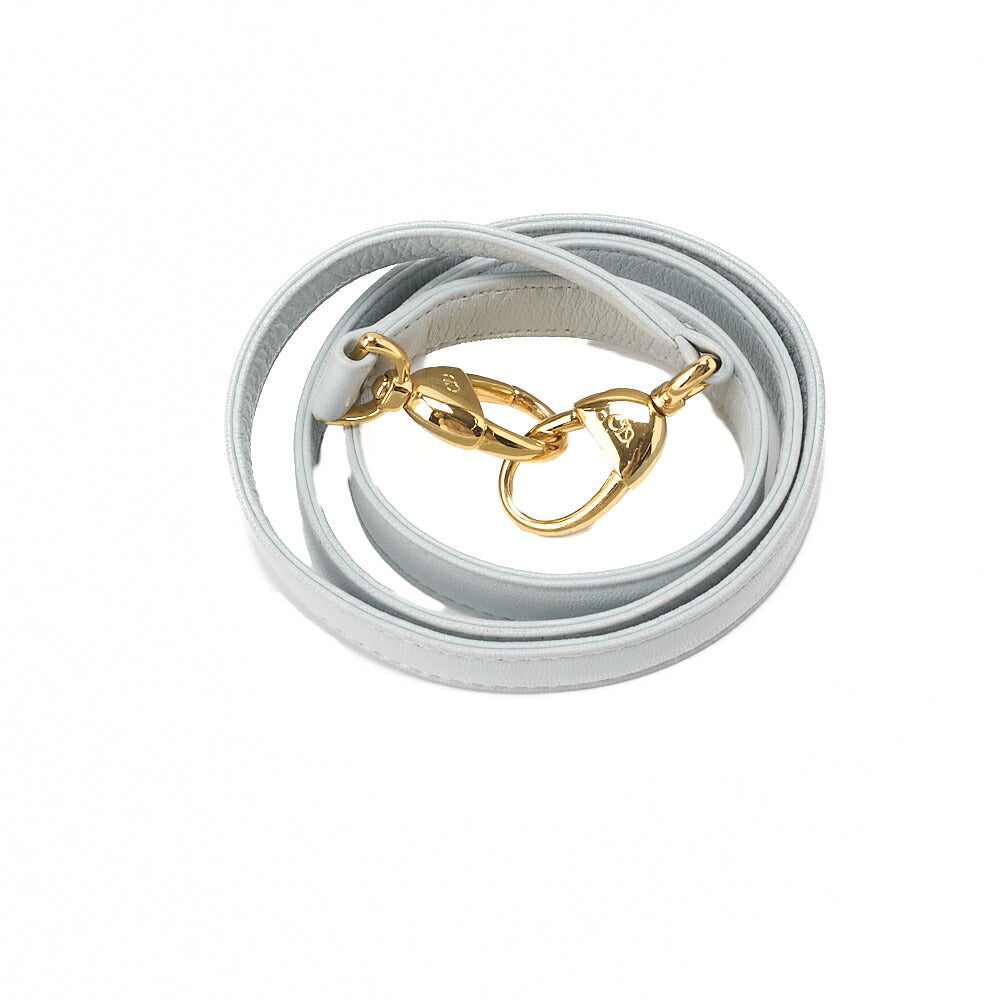 Dior Lady Dior Canage Handbag Lambskin Light Blue Gold-Tone Hardware, Pre-Owned