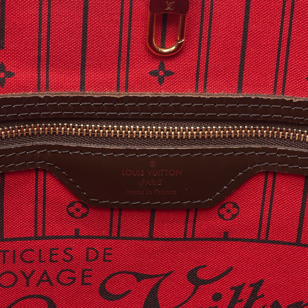 LOUIS VUITTON Louis Vuitton Damier Evenu Neverful MM Brown M40156 Gold-Tone Hardware, Pre-Owned