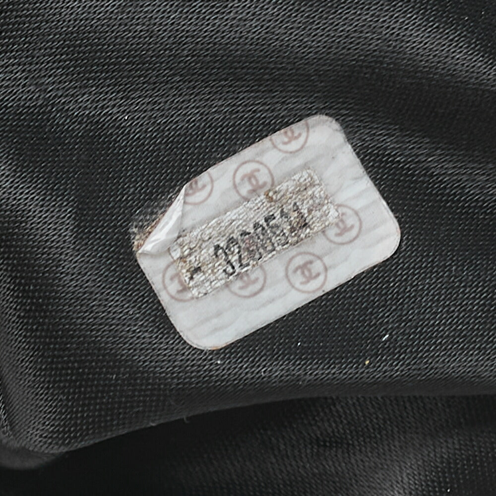 CHANEL Caviar Skin Coco Mark Square Shape Chain Tote Black Gold-Tone Hardware, Pre-Owned