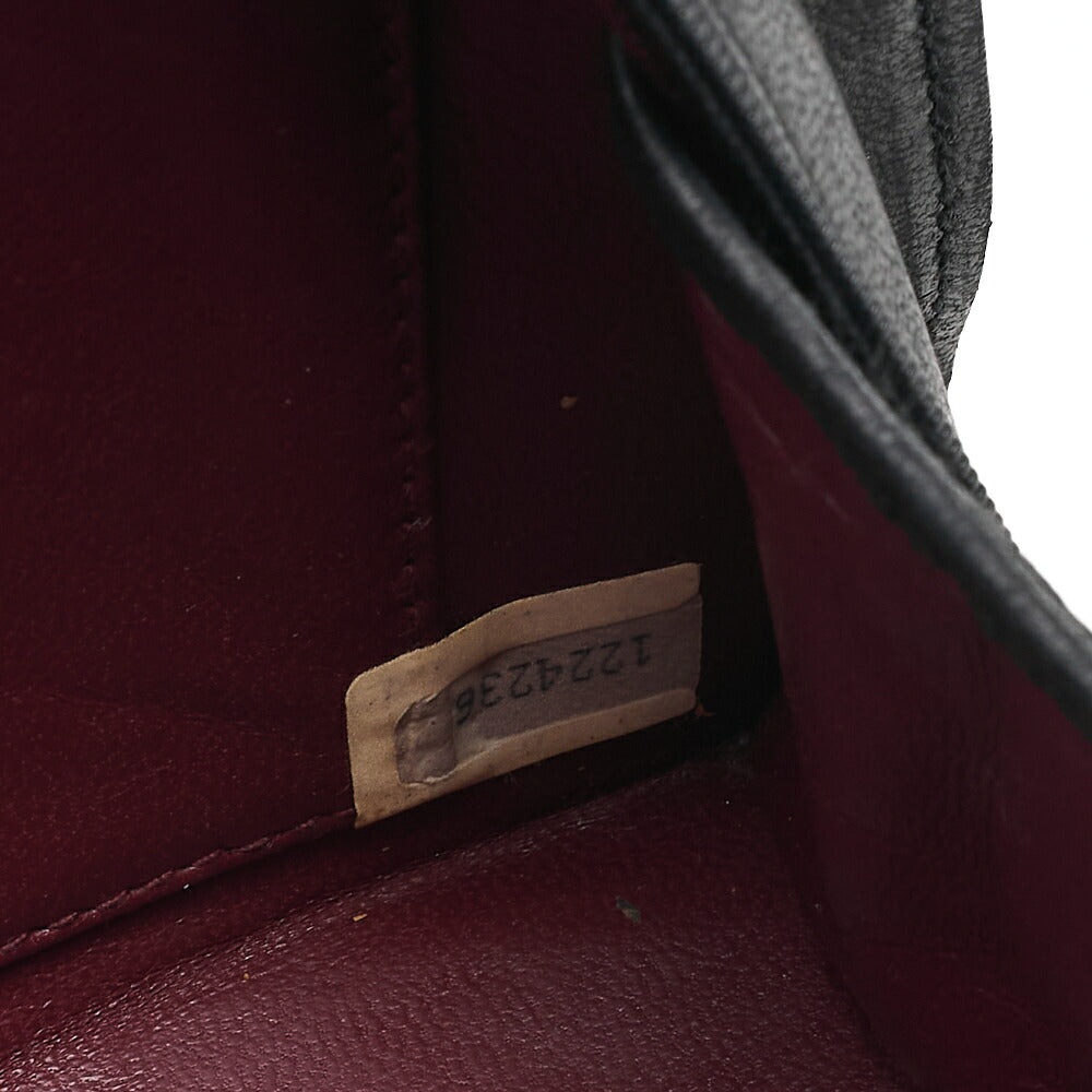 CHANEL Matelasse Diamond Charm Half Moon Lambskin Black Gold-Tone Hardware, Pre-Owned