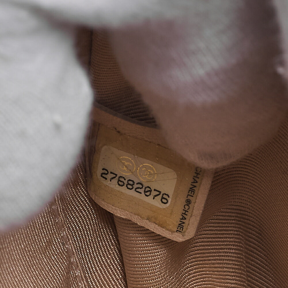 CHANEL Chain Shoulder Matelasse Pearl Chain Chain Wallet Lambskin Black Gold-Tone Hardware, Pre-Owned