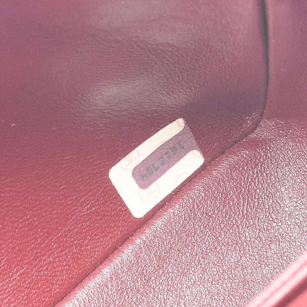 CHANEL Shoulder Bag Matelasse Design Flap Chain Shoulder Lambskin Black Gold-Tone Hardware, Pre-Owned