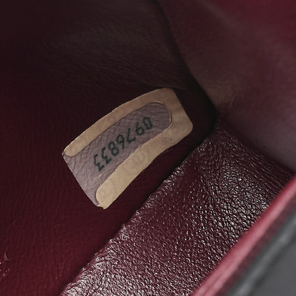 CHANEL Chain Shoulder Bag Mini Matelasse Turnlock Lambskin Black Single Flap Gold-Tone Hardware, Pre-Owned