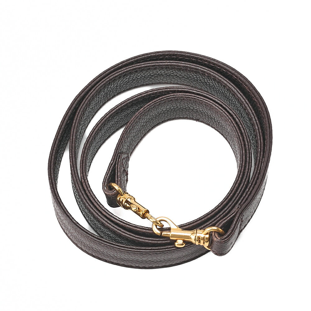 CHANEL Shoulder Bag Coco Mark Vanity 2way Caviar Skin Brown Gold-Tone Hardware, Pre-Owned