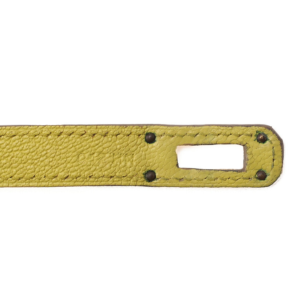 HERMES Kelly Wallet Chevre 2-Fold Long Wallet Yellow Gold-Tone Hardware, Pre-Owned