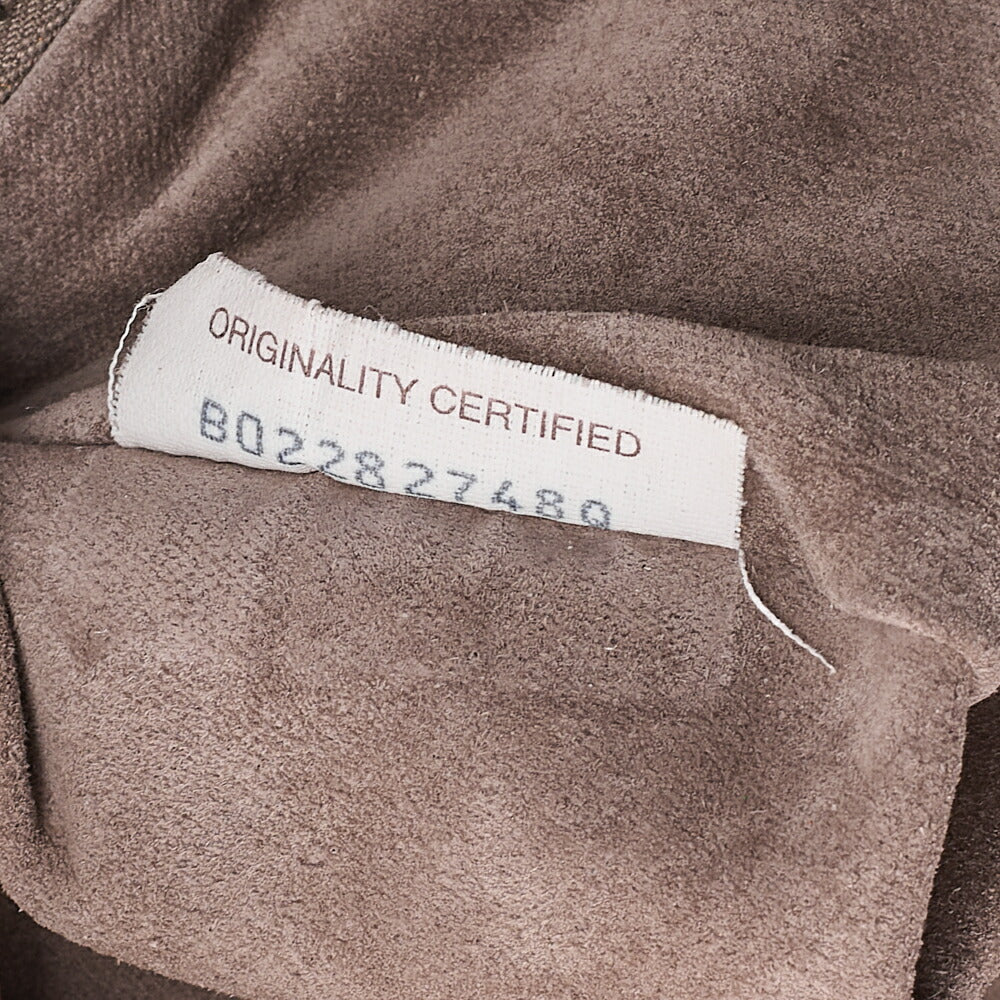 BOTTEGA VENETA Intrecciato Lambskin One Shoulder Bag Orange Black-Tone Hardware, Pre-Owned