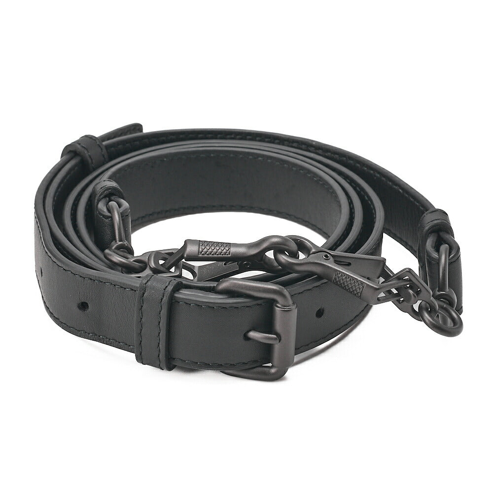 BOTTEGA VENETA Bottega Lambskin Intrecciato Business 2-Way Handbag Black Black-Tone Hardware, Pre-Owned