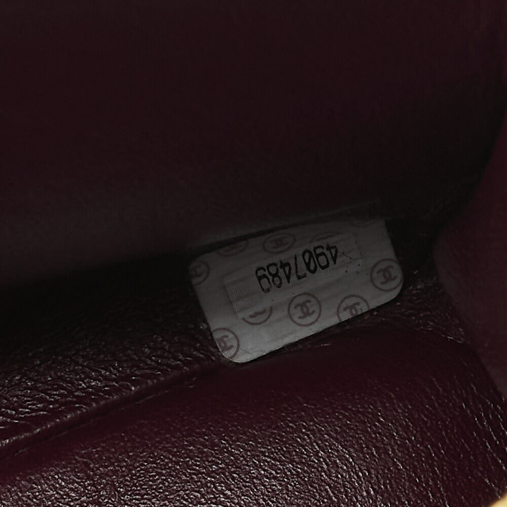 CHANEL Lambskin Matelasse Deca Coco Single Chain Shoulder Black Gold -Tone Hardware, Pre-Owned