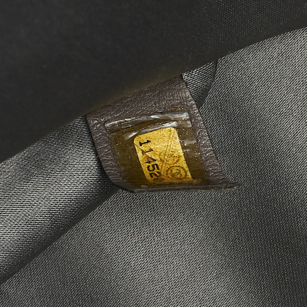 CHANEL Matelasse Outside Pocket Chain Shoulder Caviar Skin Dark Brown Silver-Tone Hardware, Pre-Owned