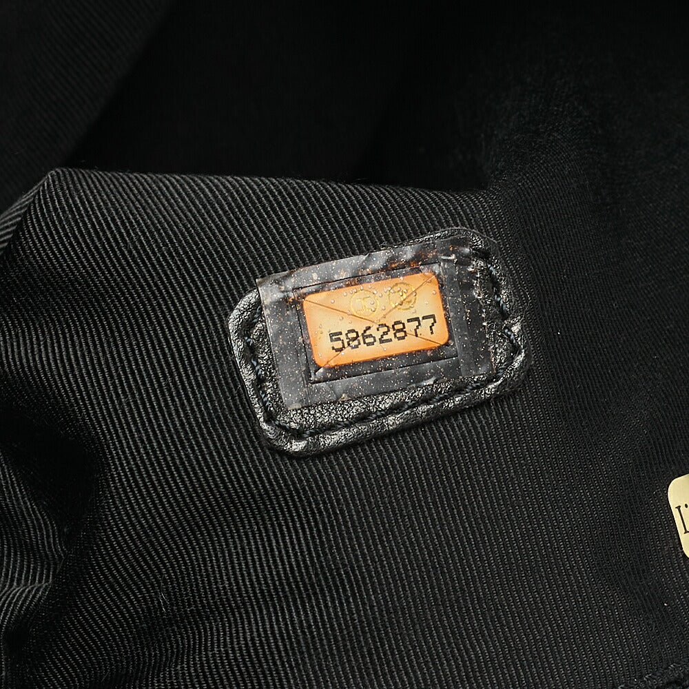 CHANEL Handbag Fur Logo Charm Tortoiseshell Chain Shoulder Bag Black Black-Tone Hardware, Pre-Owned