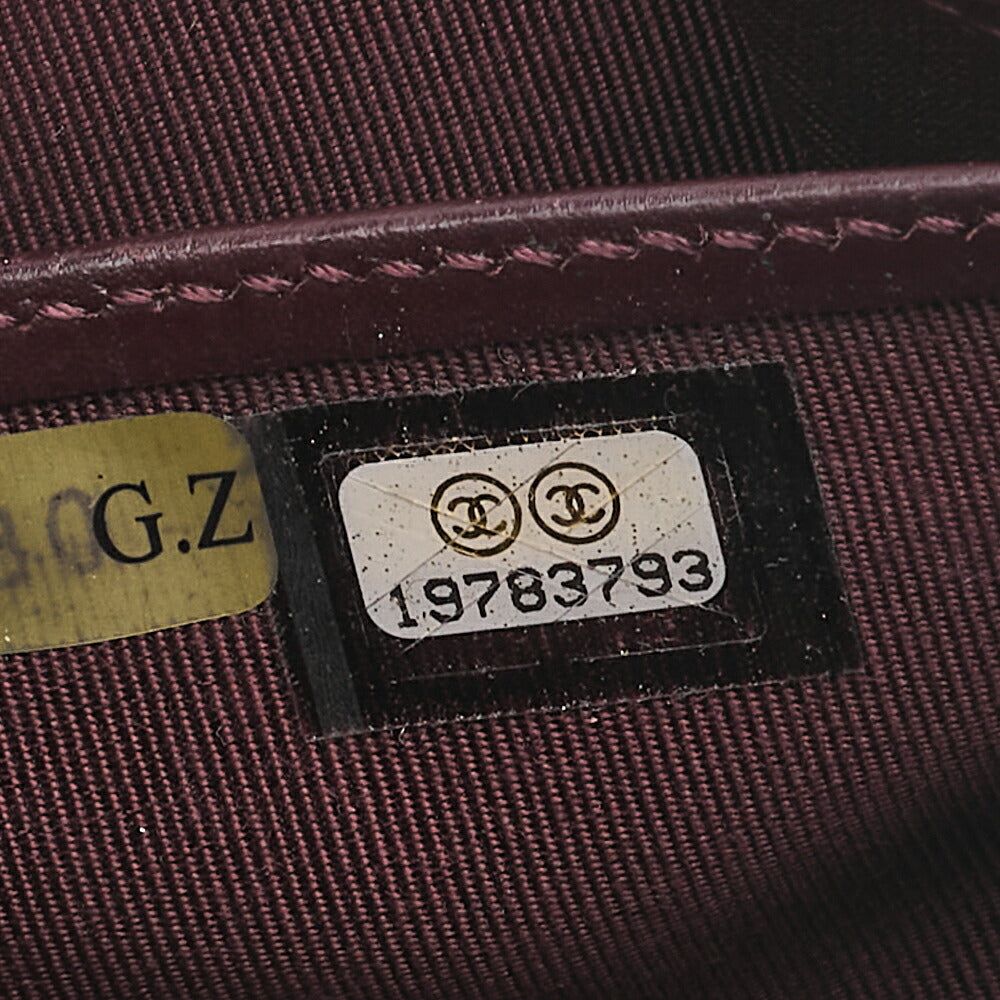 CHANEL Matelasse Round Long Wallet Caviar Skin Black Gold-Tone Hardware, Pre-Owned