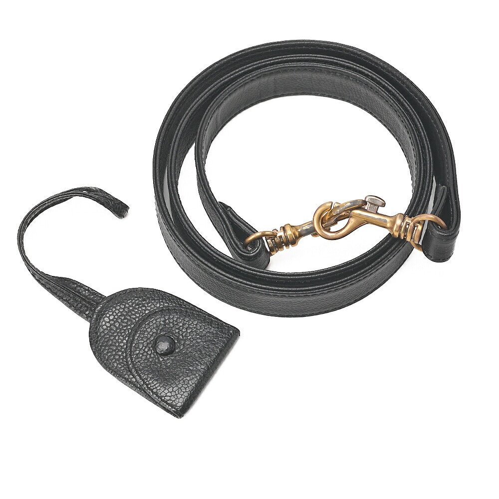 CHANEL Shoulder Bag Cocomark Vanity 2way Caviar Skin Black Gold-Tone Hardware, Pre-Owned