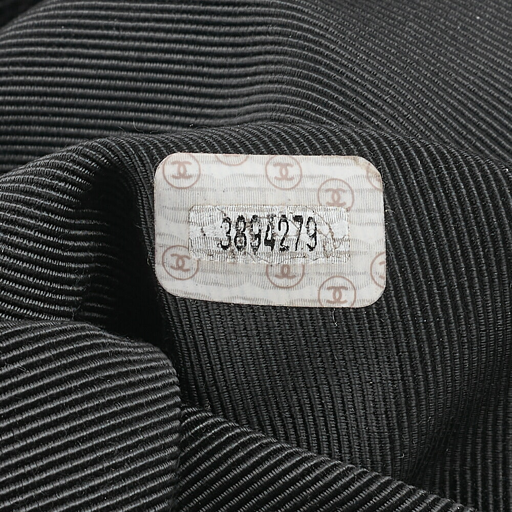 CHANEL Caviar Skin Triple Coco Double Chain Shoulder Black Gold-Tone Hardware, Pre-Owned