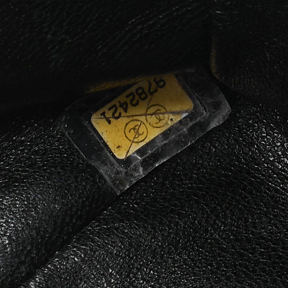 シャネル マトラッセ ツイード ダブルフラップ 25cm チェーンショルダー バイカラー シルバー金具 中古